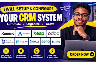setup kommo ascentis keap odoo microsoft dynamics 365 pabau focus espo lofty crm