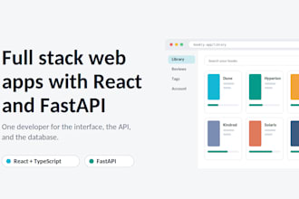 build your full stack web app with reactjs and fastapi