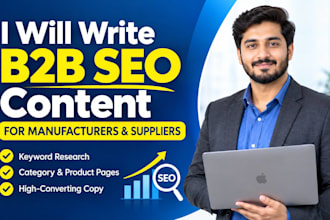 write b2b seo content for manufacturer and supplier websites