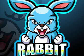 do elegant unique rabbit logo