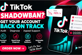 fix tiktok shadow ban, tiktok appeal, fix shadowbans issues with diagnose audit