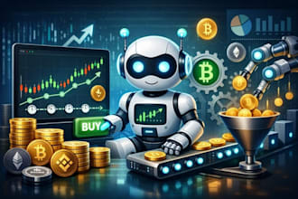develop a custom crypto trading bot, arbitrage bot, trading automation