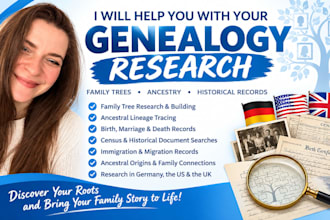 locate legal heirs through genealogical research