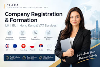 provide uk company registration eu formation hongkong setup and vat registration
