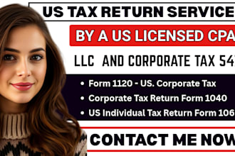 do bookkeeping, prepare US tax returns for personal, partnership, llc, corporate