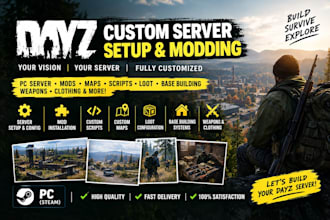 set up a custom dayz server with mods and scripts