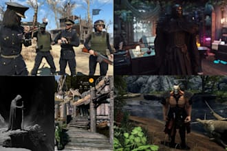 create custom skyrim mod armor and weapons or fallout 4 bg3 game mods