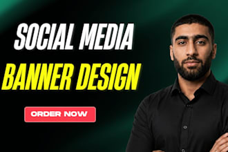 design a youtube, facebook banner, linkedin cover, twitter header