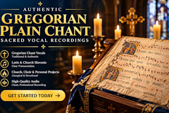 sing gregorian plain chant and traditional latin sacred hymns