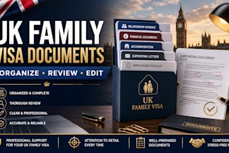 organize and edit your UK family visa supporting documents