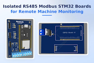 design industrial sensor monitoring pcbs with stm32, rs485 modbus,4 20ma sensors