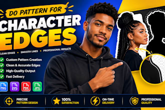 do pattern for character edges