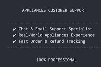 be your expert customer service and chat support for appliances
