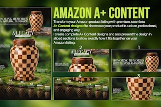 design amazon aplus content with infographics and comparison charts