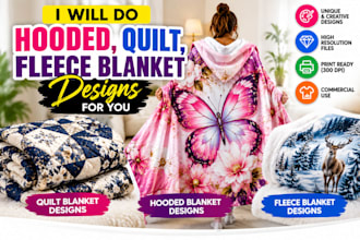 do hooded quilt fleece blanket designs for you