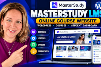 build masterstudy lms wordpress online course website and elearning platform