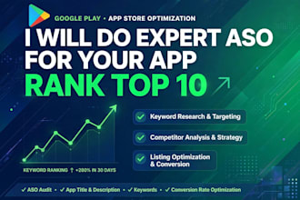 do expert aso for your android app to rank top in playstore