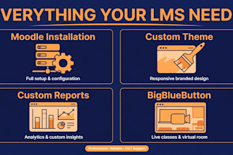 install moodle lms with custom theme, reports and bigbluebutton setup