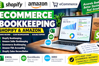 quickbooks clean up, amazon, ecommerce accounting and bookkeeping