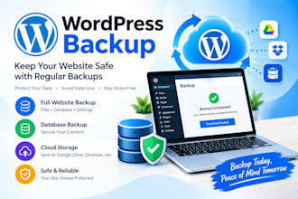 create a complete wordpress website backup