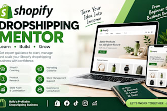 be shopify mentor shopify dropshipping mentor consultant coach store manager
