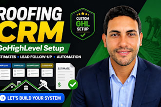 setup go high level roofing website highlevel estimate ghl contractor crm system