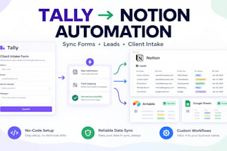 integrate tally forms with notion, airtable and google sheets