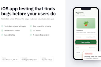 do ios app testing and QA to find bugs before your users do