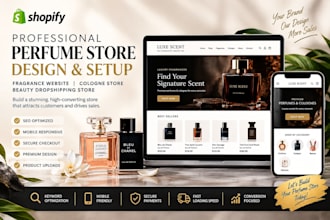 design perfume shopify store cologne store fragrance store perfume website