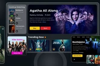 build ott app, vod app, smart TV app, iptv app with panel