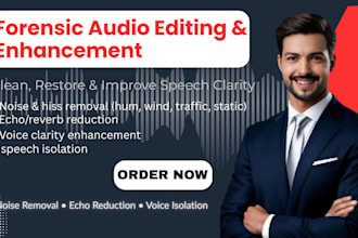 enhance and clean audio with forensic editing