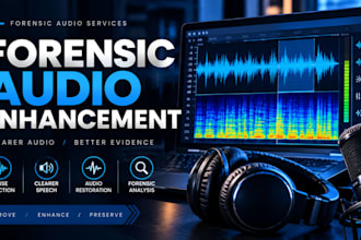 enhance audio and clean recordings for forensic analysis