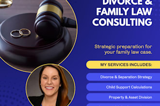 do family law consulting for divorce child custody and legal drafting