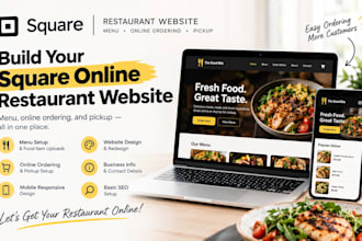 set up square online restaurant website menu online ordering booking delivery
