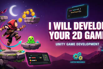develop a 2d game on unity for you