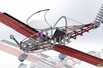 design 3d cad models of rc aircraft and drones in solidworks