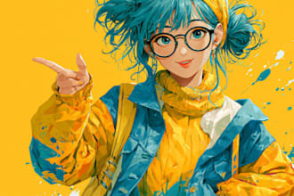 illustrate custom anime ocs with unique personalities