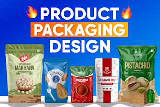 create product packaging design, ai packaging, box design, pouch, label design