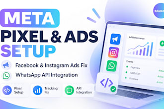 install meta pixel, fix facebook ads, instagram ads and whatsapp API setup