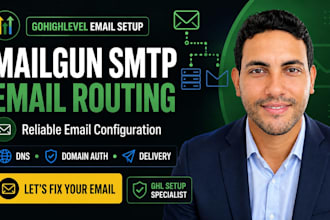 setup gohighlevel mailgun ghl smtp server and highlevel email routing