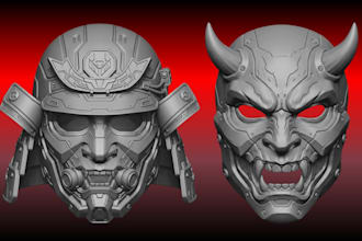 sculpt printable 3d halloween mask helmet 3d cosplay mask halloween mask model
