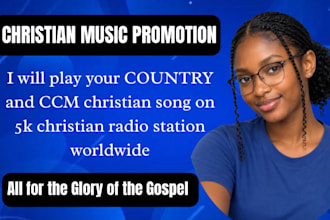 play your country and ccm christian song on 5k christian radio station worldwide