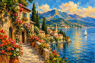 create a beautiful custom oil painting from your photo