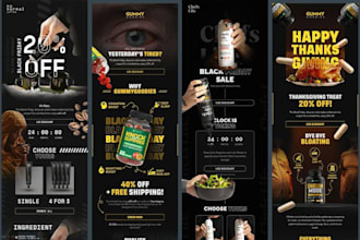 design a klaviyo black friday email template