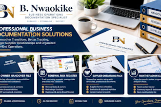 create a professional business owner handover file