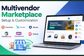 setup sharetribe cs cart multi vendor miraki prestashop woocommerce dokan site
