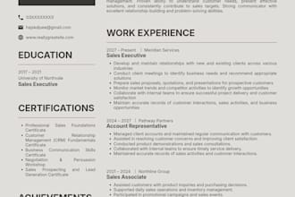 create a clean ats friendly resume for job applications