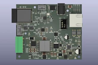 design custom esp32 pcb, schematic, gerber files and bom for manufacturing