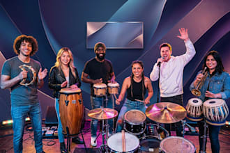 record percussion, tambourine, conga, bongo for your country music