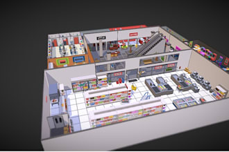 retail store interior shopping mall,showroom design,parking lots,grocery store